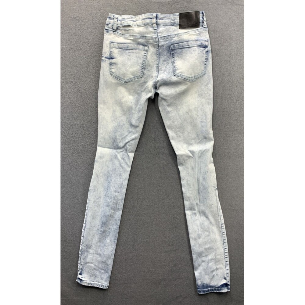 Rue 21 Premium Denim Jeans Men Size 30X32 Stacked Blue Skinny Supreme Flex - Picture 2 of 16